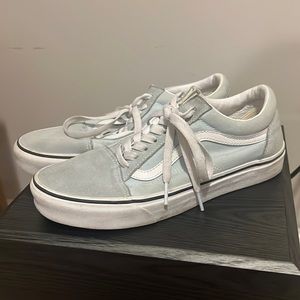 baby blue old skool shoe